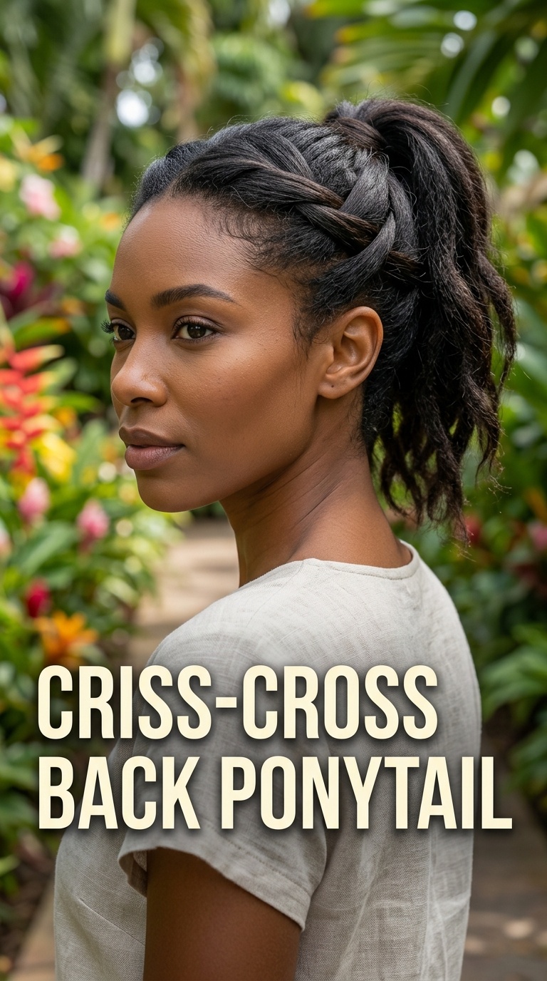 Criss-Cross Back Ponytail