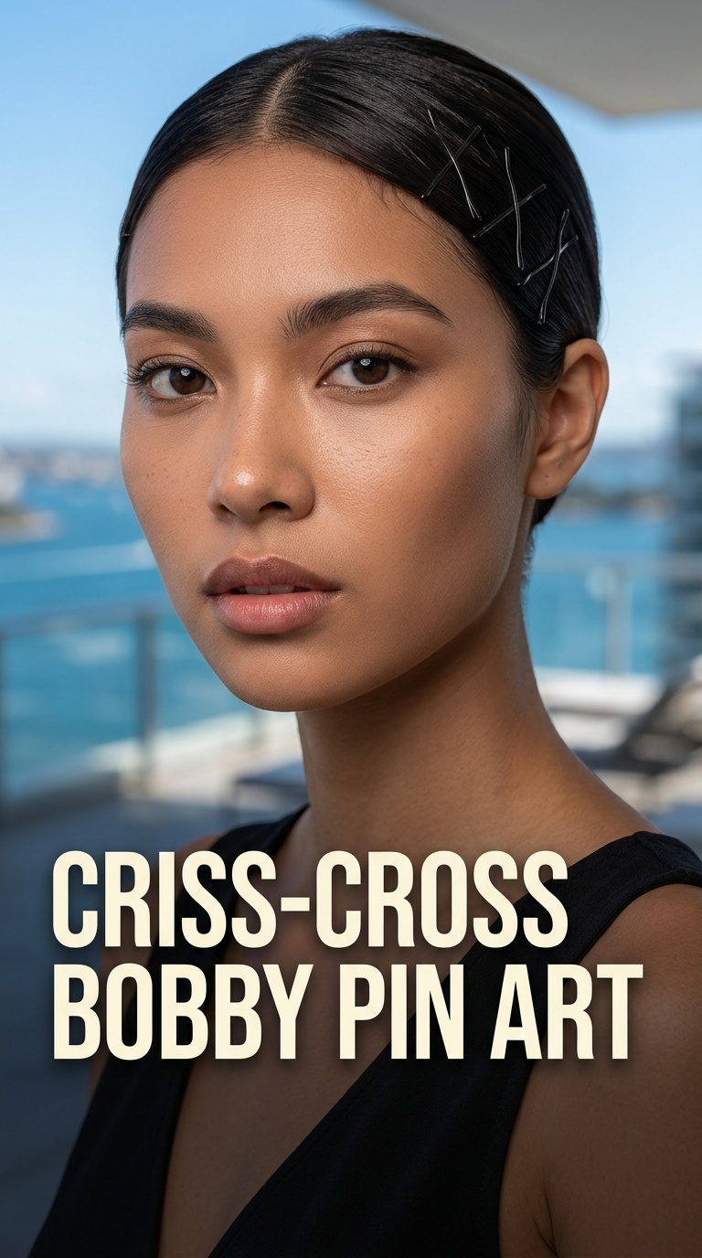 Criss-Cross Bobby Pin Art