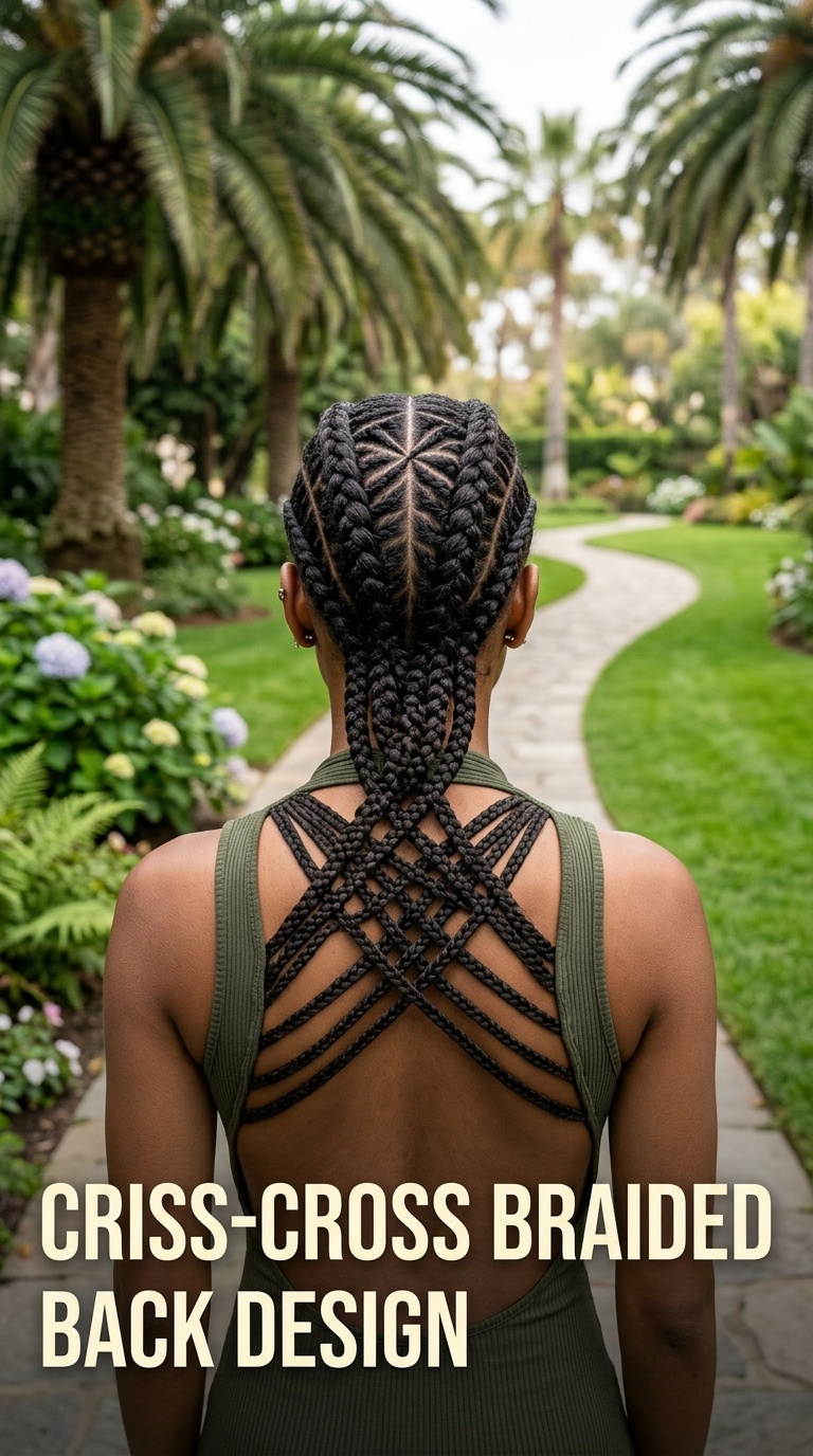 Criss-Cross Braided Back Design