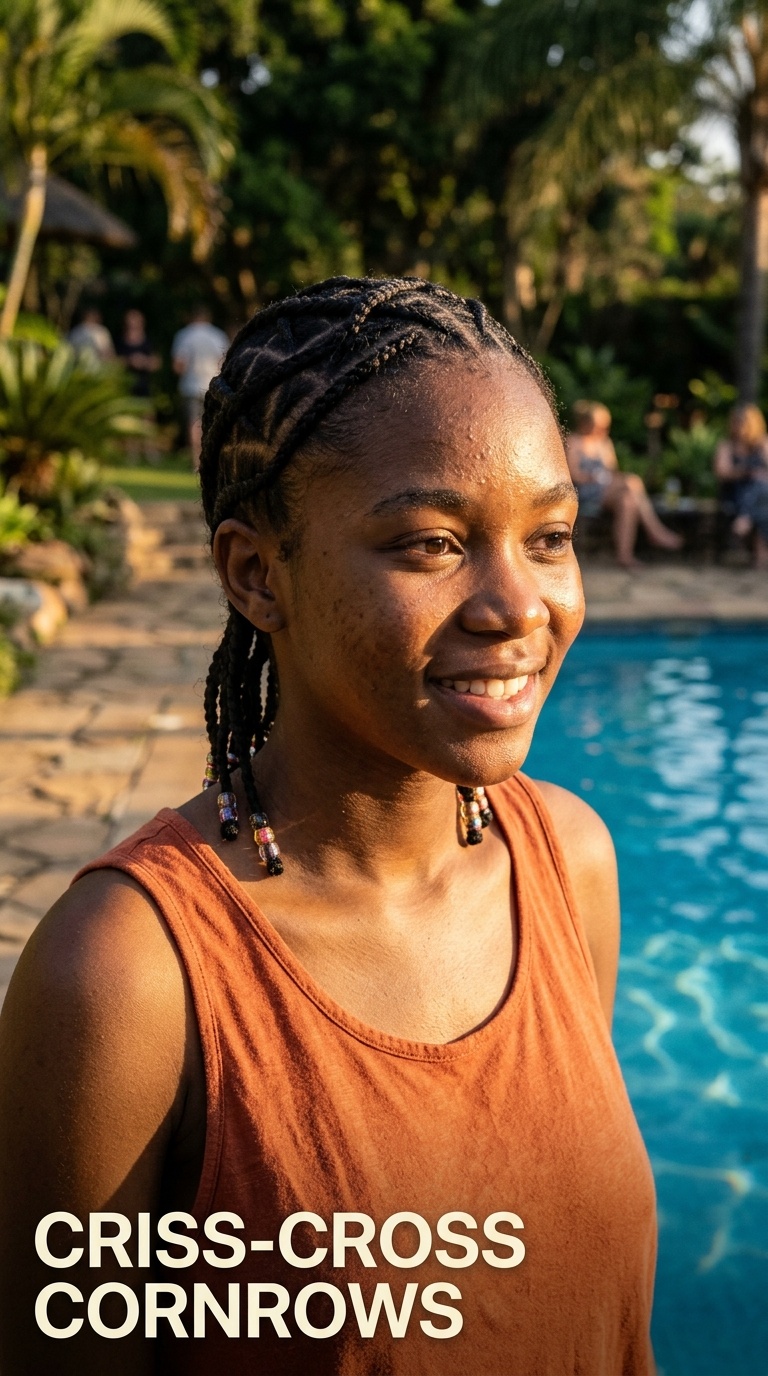 Criss-Cross Cornrows