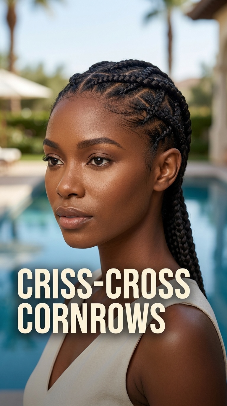 Criss-Cross Cornrows