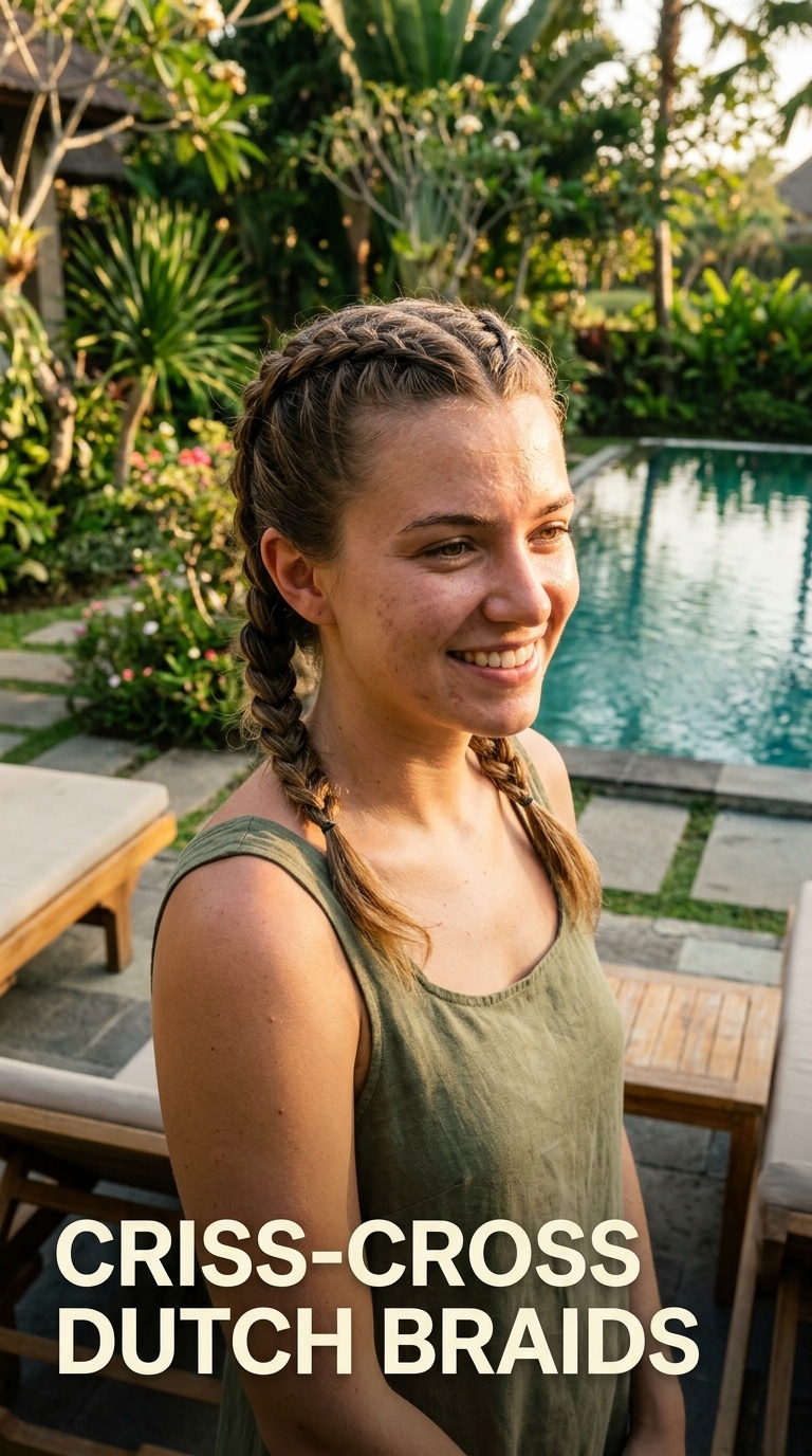 Criss-Cross Dutch Braids