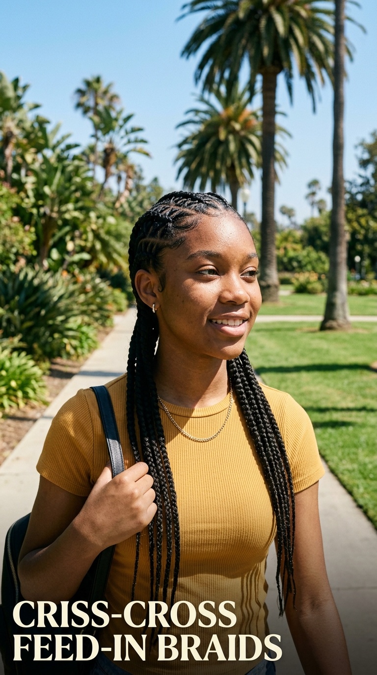 Criss-Cross Feed-In Braids