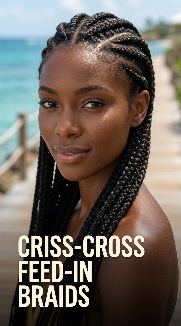Criss-Cross Feed-In Braids