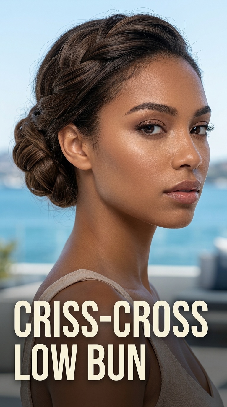 Criss-Cross Low Bun
