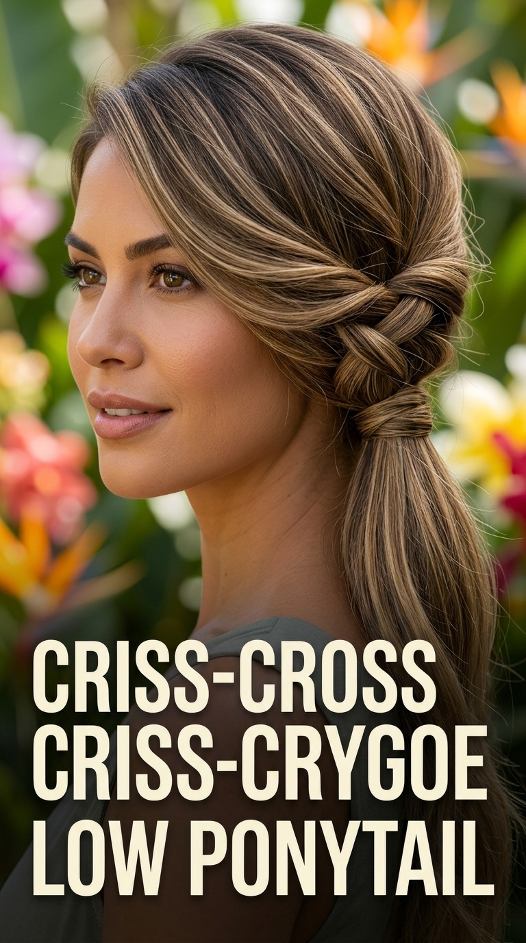 Criss-Cross Low Ponytail
