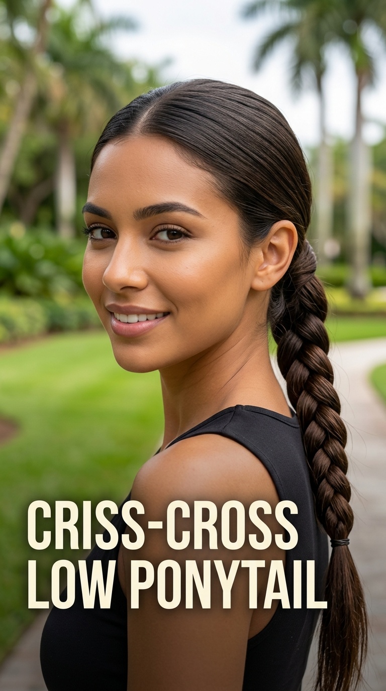 Criss-Cross Low Ponytail