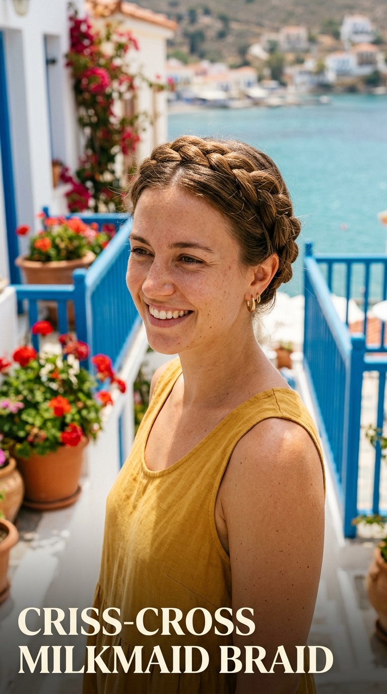 Criss-Cross Milkmaid Braid