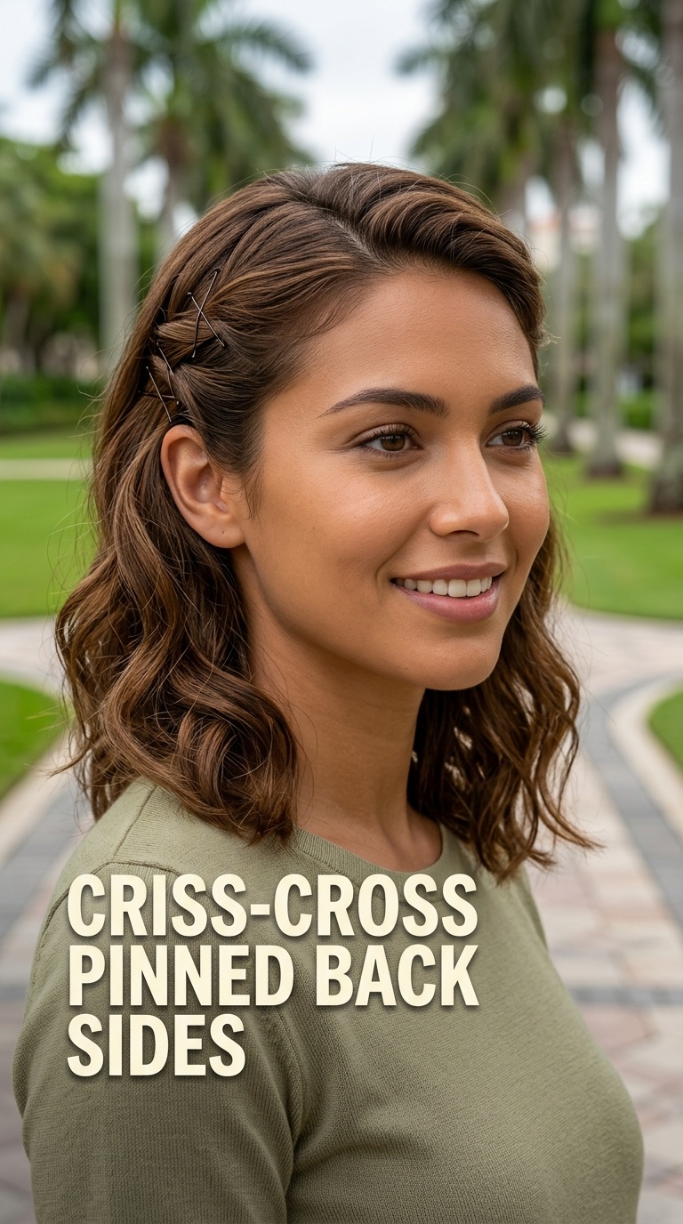 Criss-Cross Pinned Back Sides