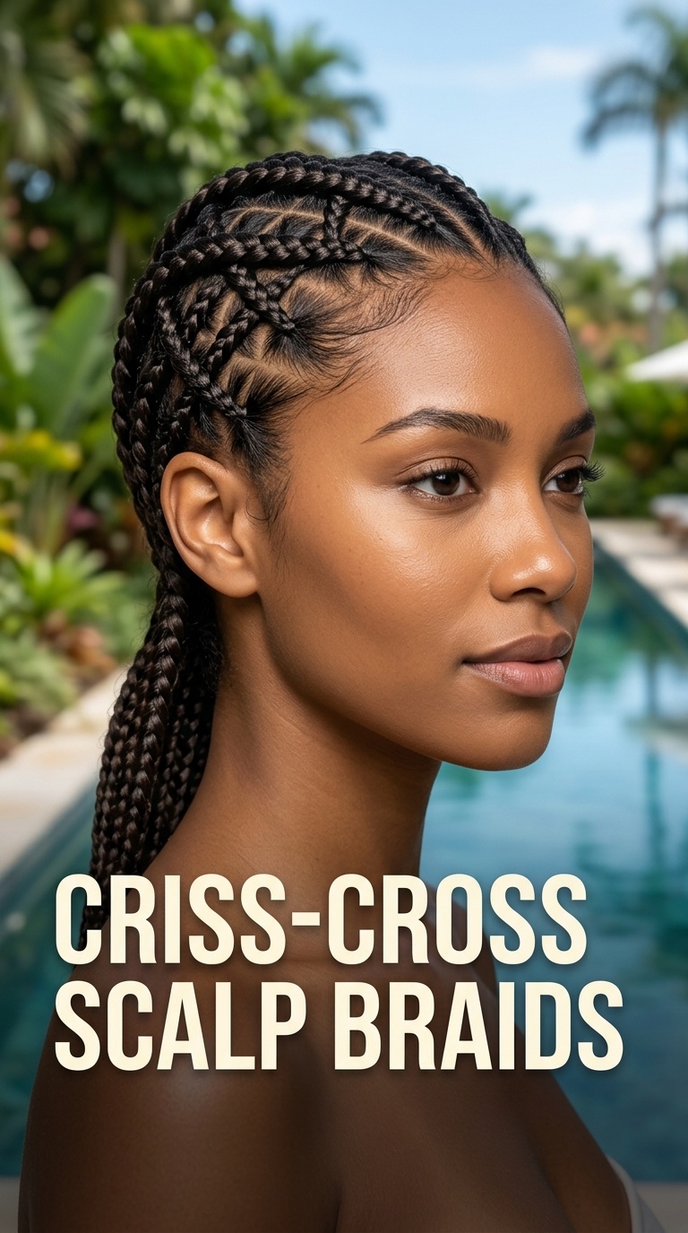 Criss-Cross Scalp Braids
