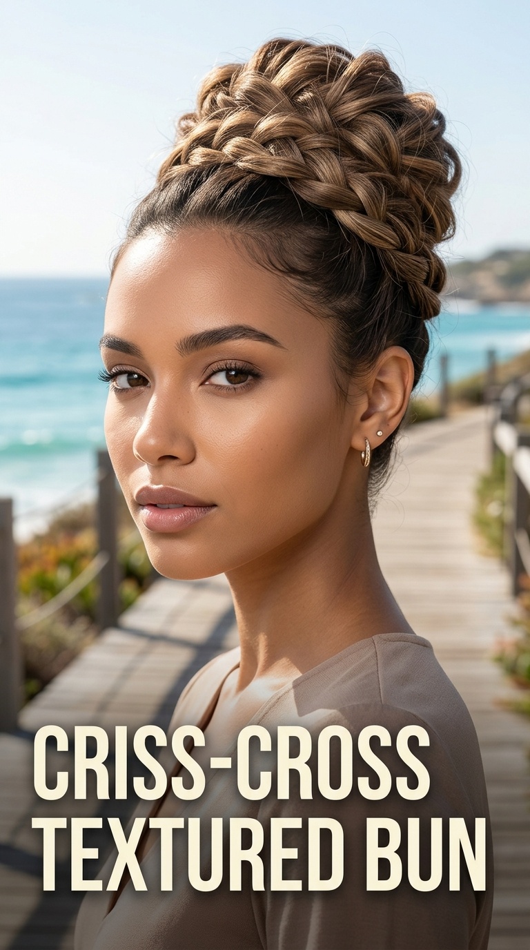 Criss-Cross Textured Bun