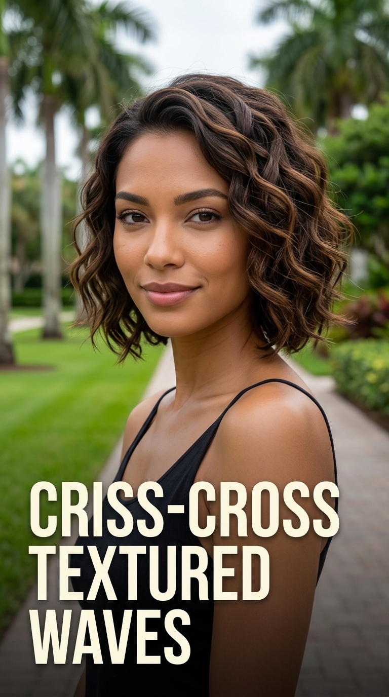 Criss-Cross Textured Waves