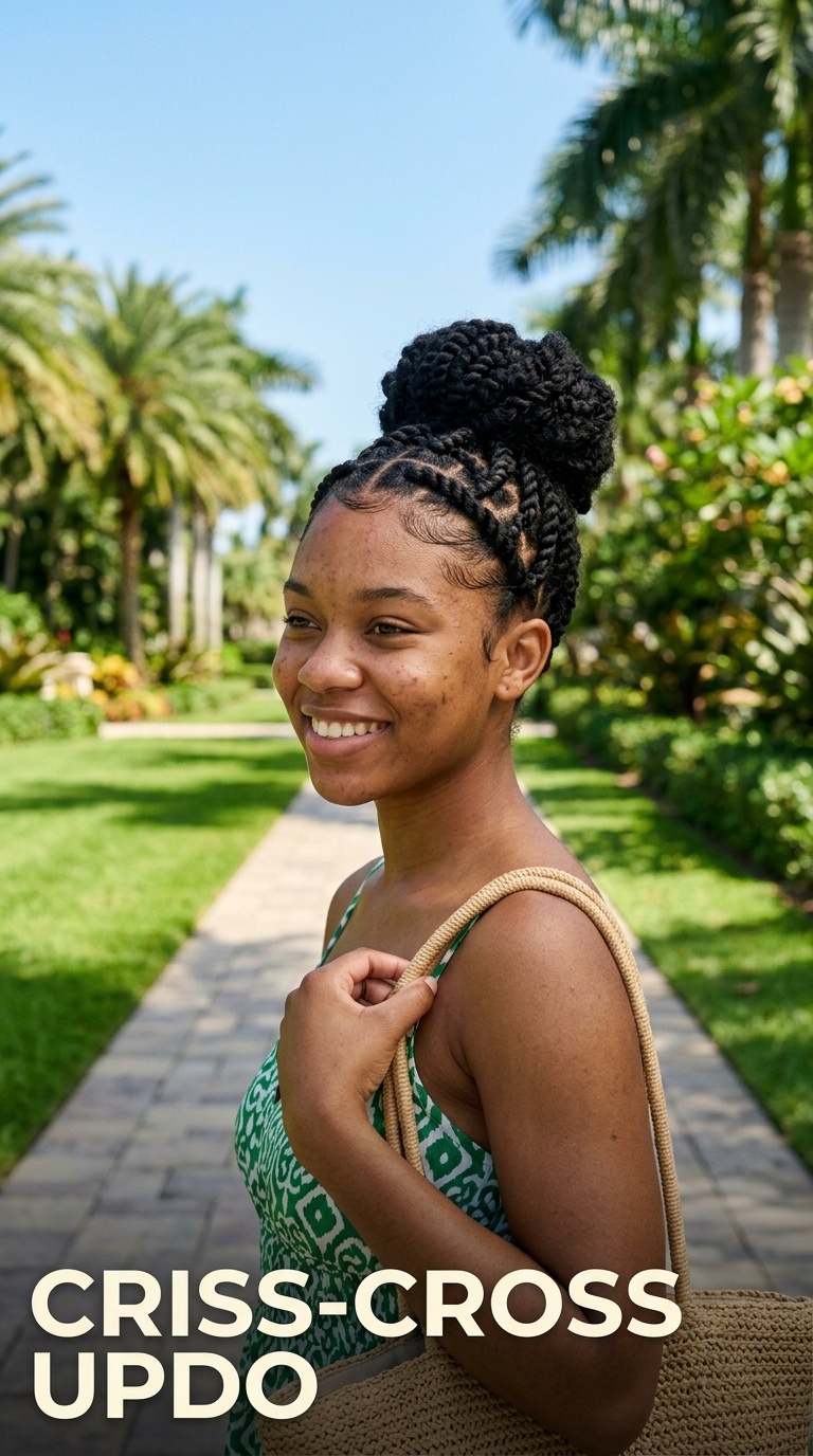 Criss-Cross Updo