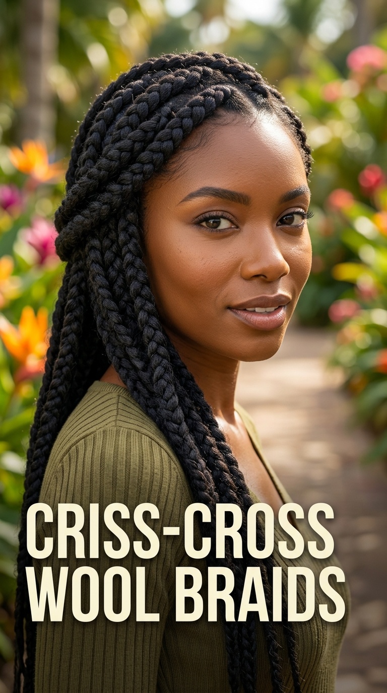 Criss-Cross Wool Braids