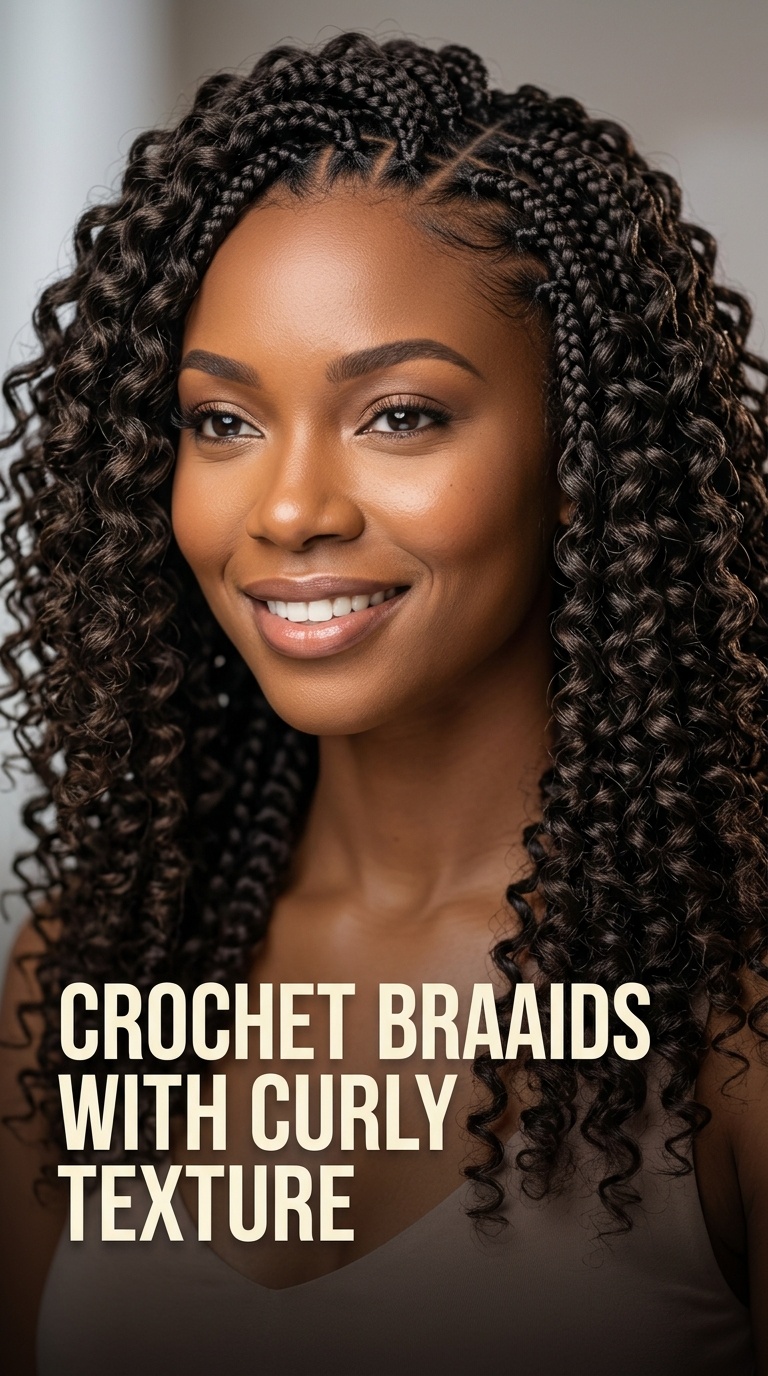 Crochet Braids with Curly Texture