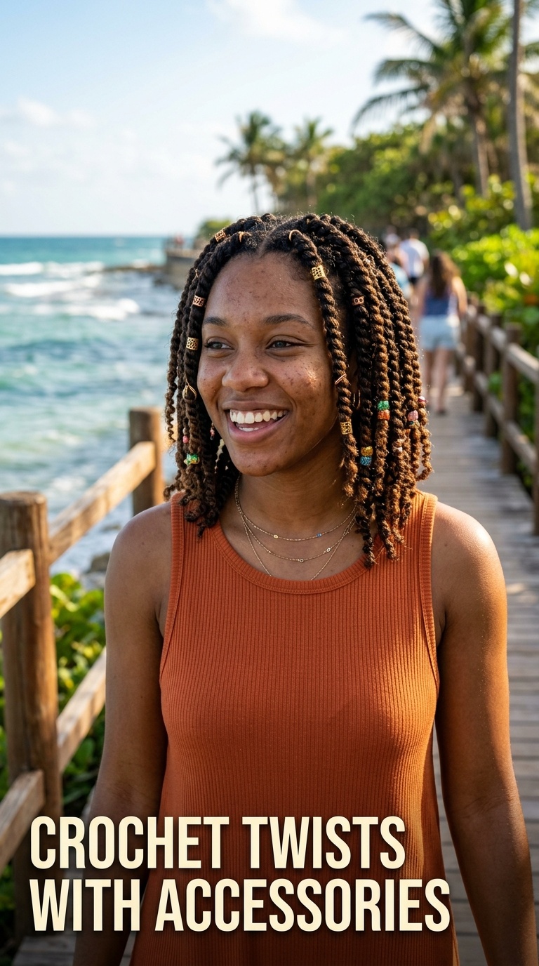 Crochet Twists with Accessories