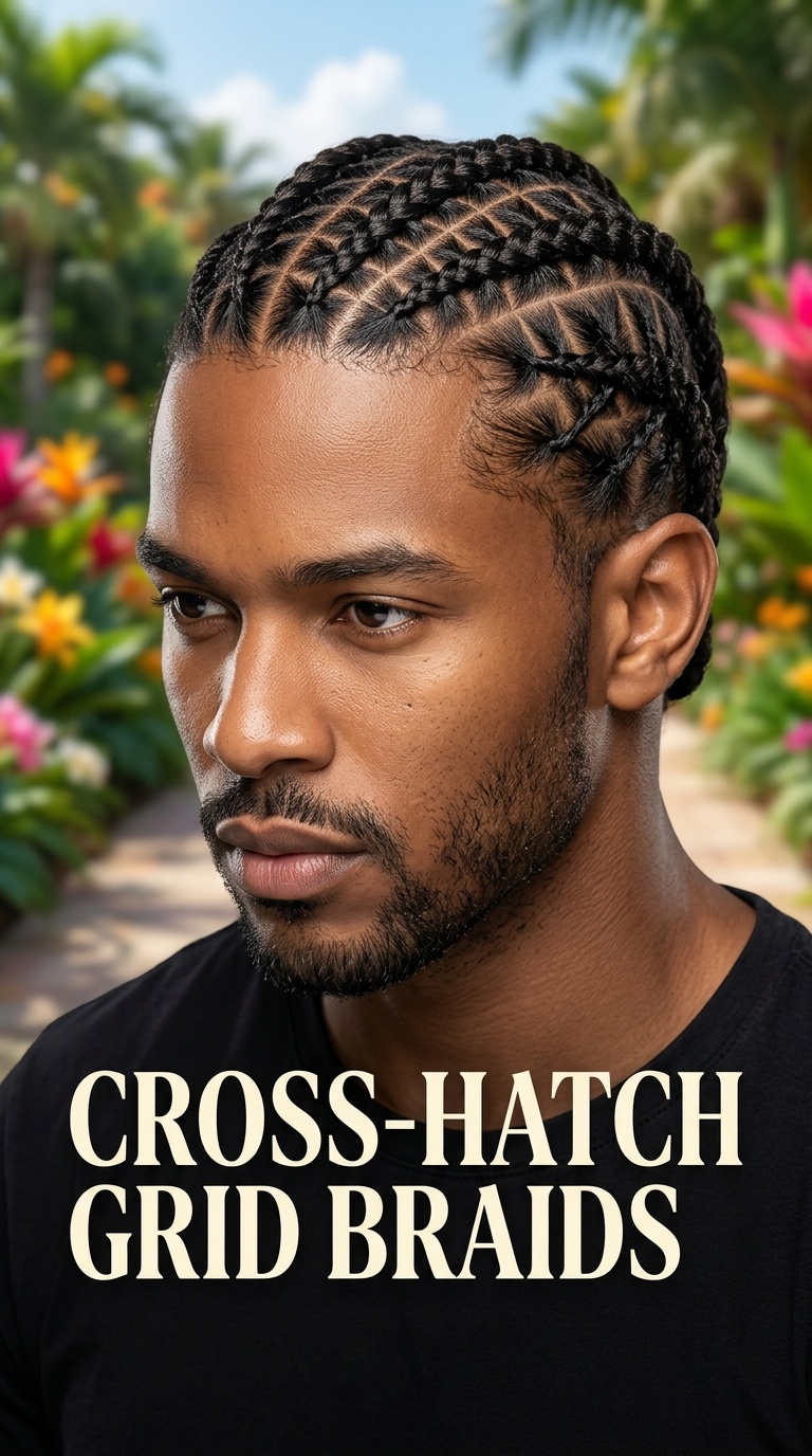 Cross-Hatch Grid Braids