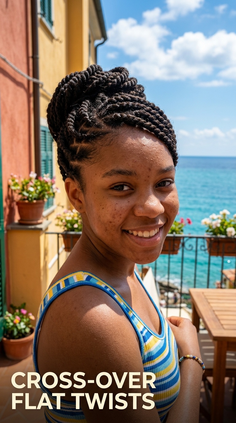Cross-Over Flat Twists