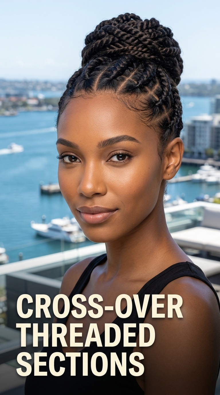 Cross-Over Threaded Sections