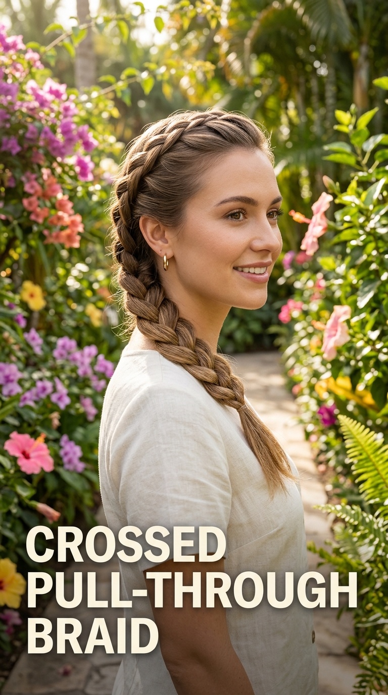 Crossed Pull-Through Braid