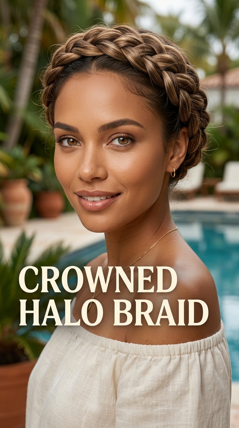 Crowned Halo Braid