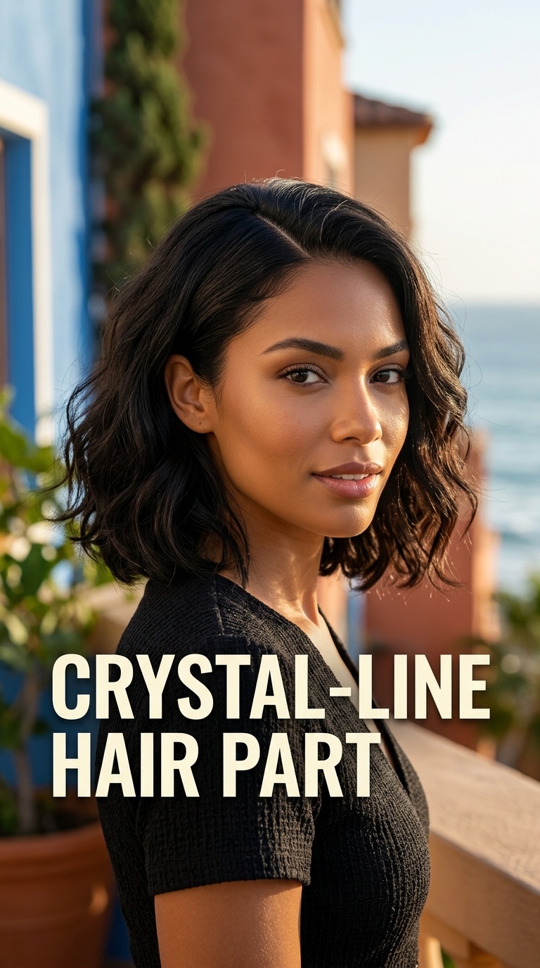 Crystal-Line Hair Part