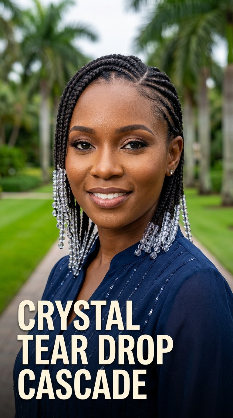 Crystal Tear Drop Cascade