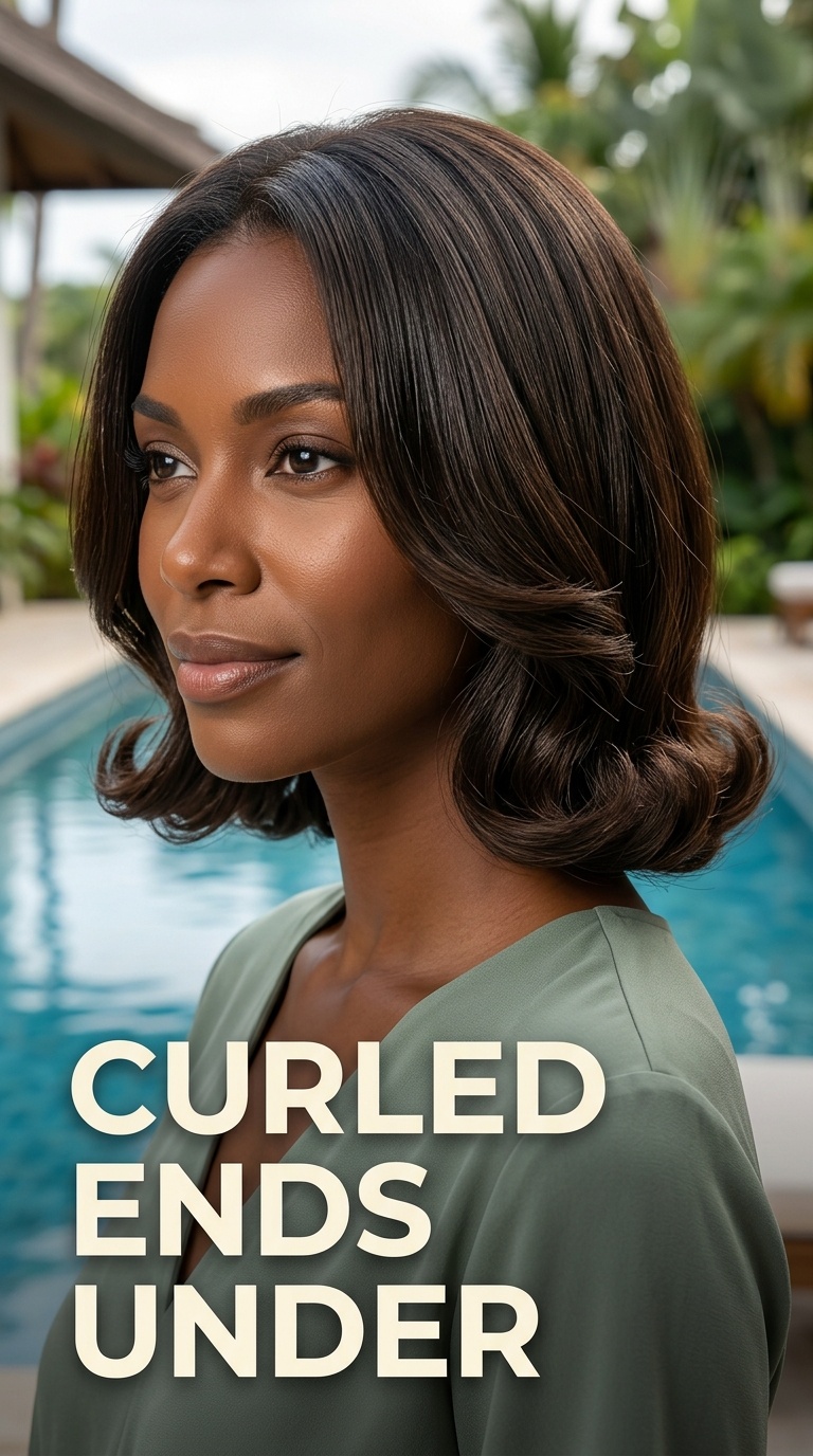 Curled Ends Under