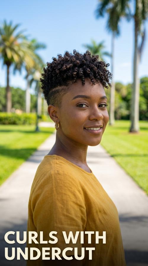Curls with Undercut