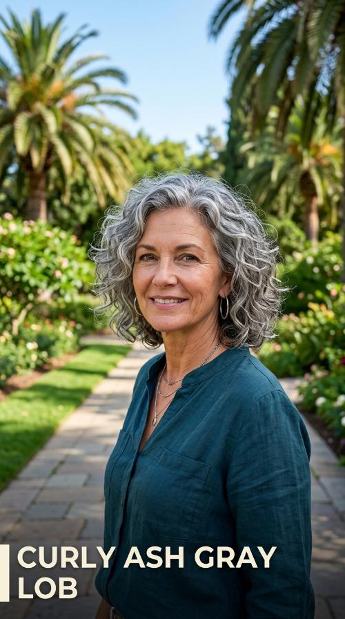Curly Ash Gray Lob