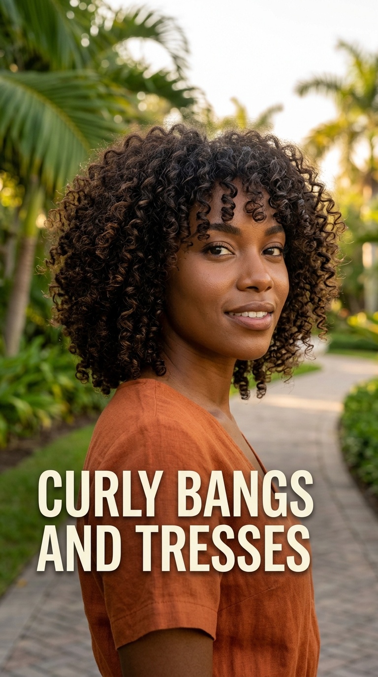 Curly Bangs and Tresses