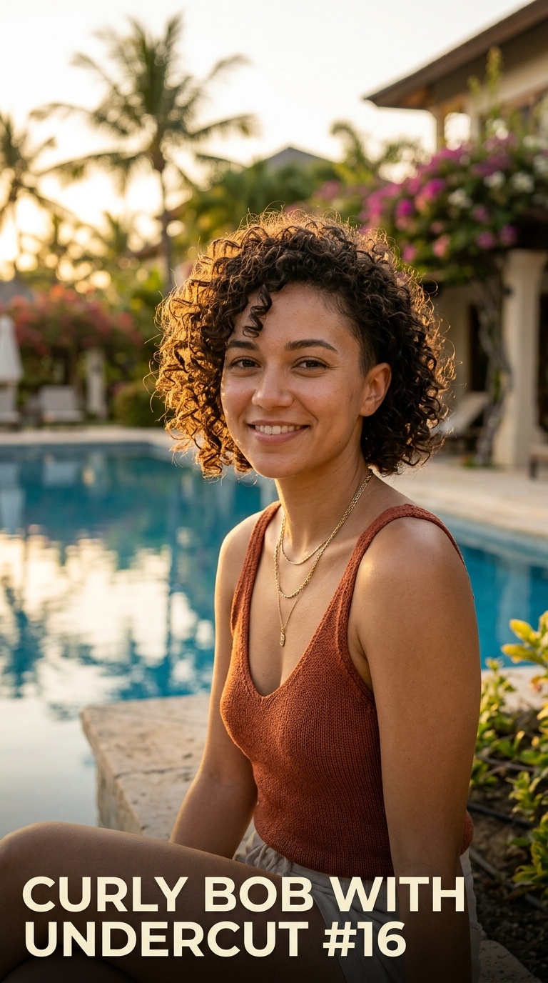 Curly Bob with Undercut