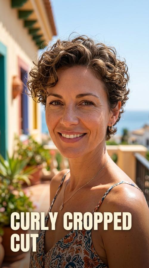 Curly Cropped Cut
