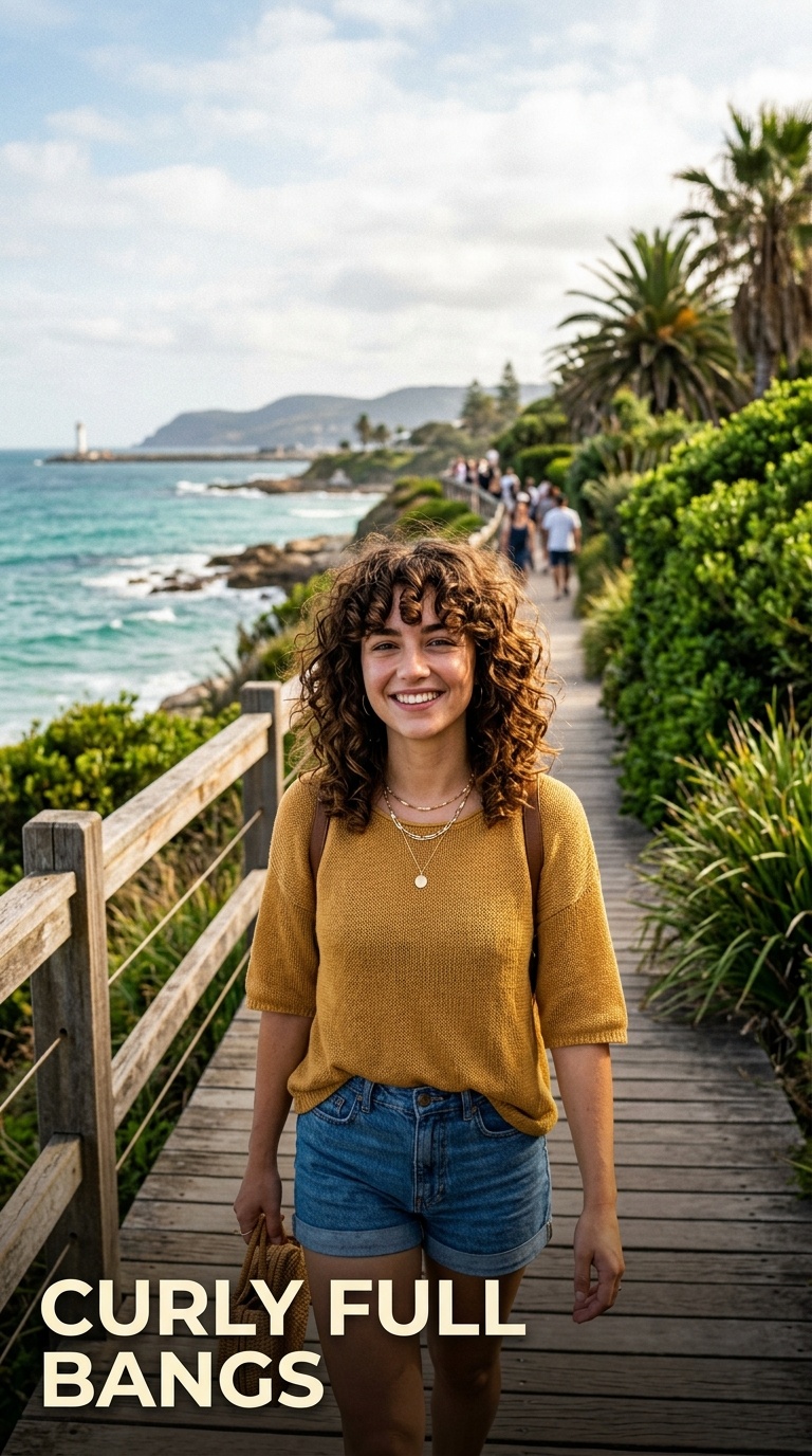Curly Full Bangs