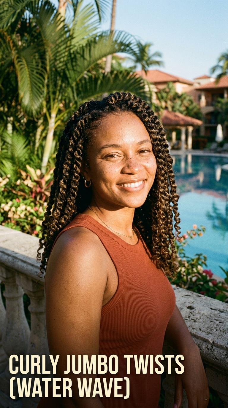 Curly Jumbo Twists (Water Wave)