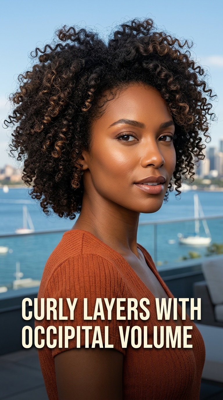 Curly Layers with Occipital Volume