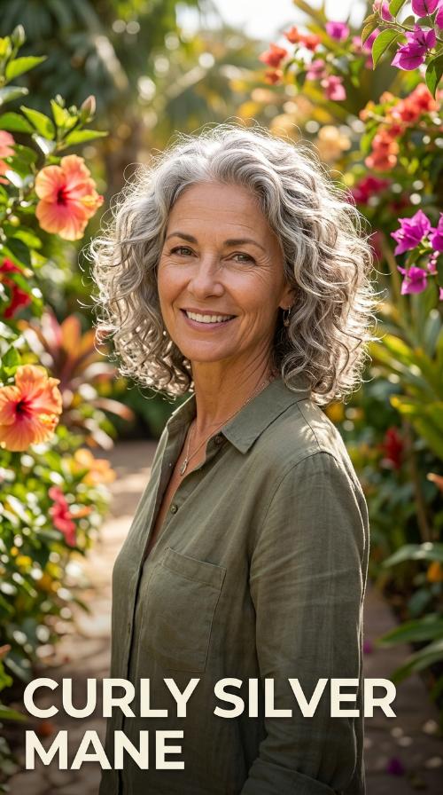 Curly Silver Mane