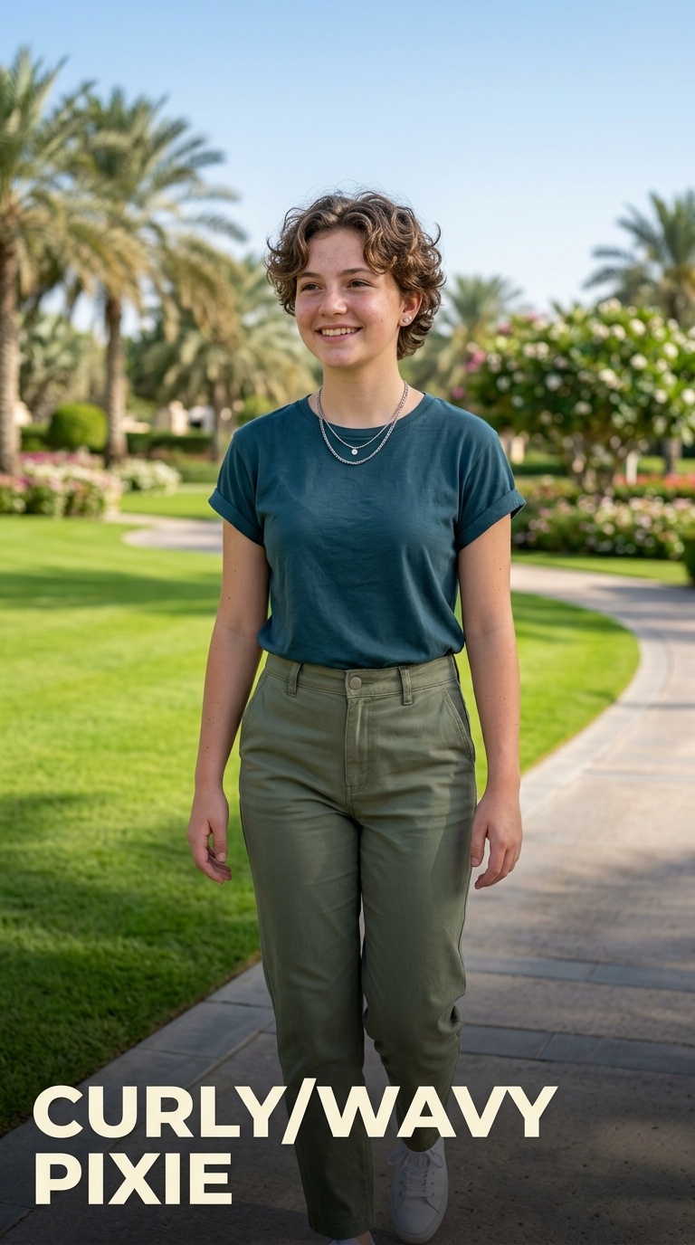 Curly/Wavy Pixie