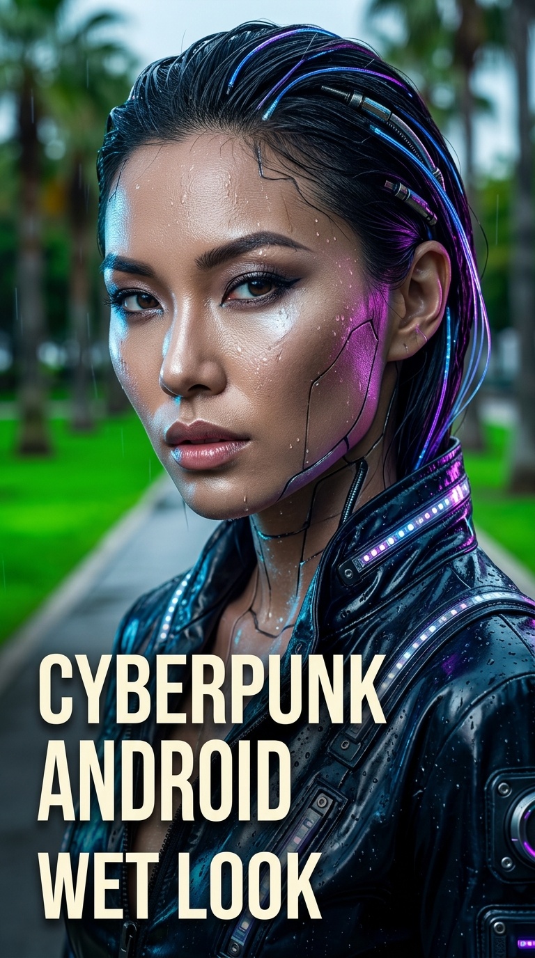 Cyberpunk Android Wet Look