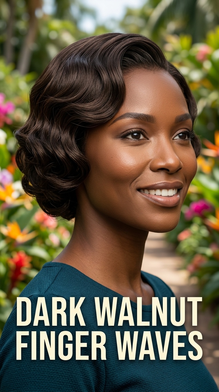 Dark Walnut Finger Waves