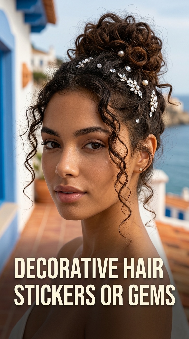 Decorative Hair Stickers or Gems