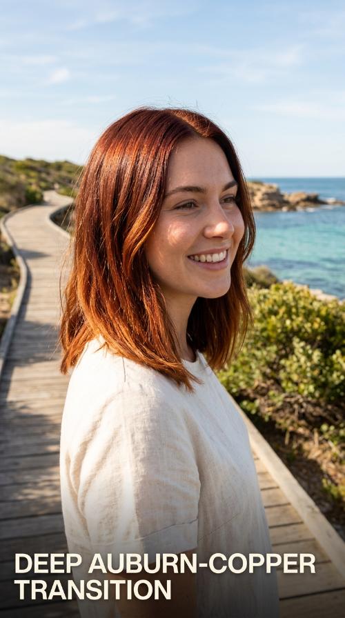 Deep Auburn-Copper Transition