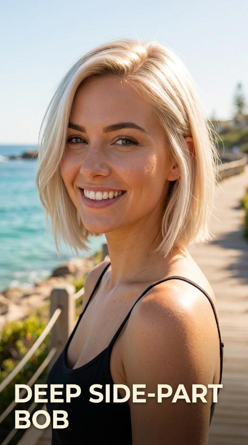 Deep Side-Part Bob