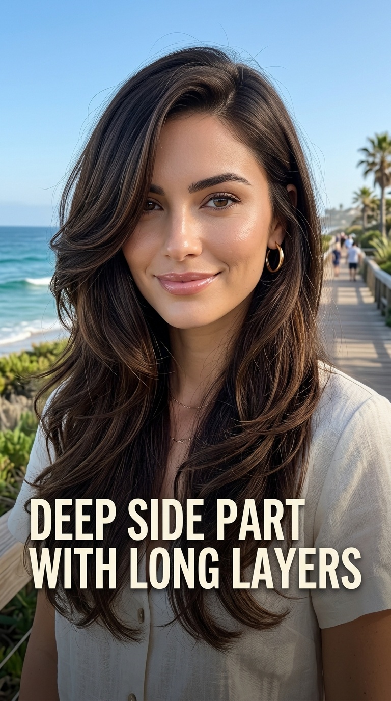Deep Side Part with Long Layers