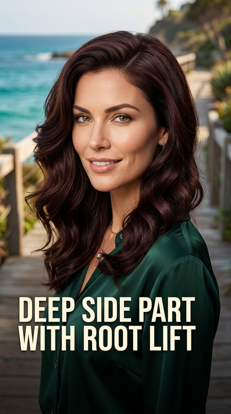 Deep Side Part with Root Lift