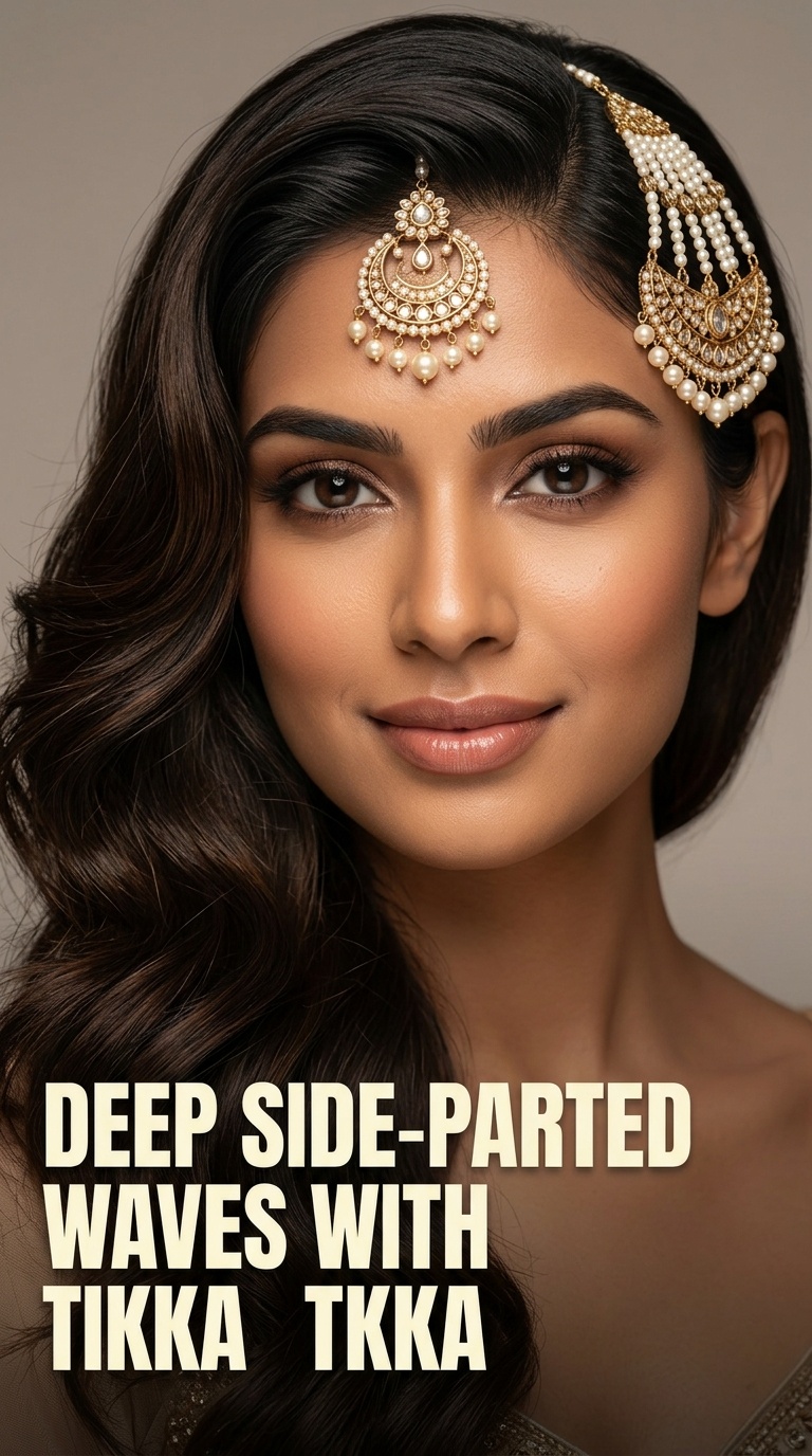Deep Side-Parted Waves with Vintage Tikka