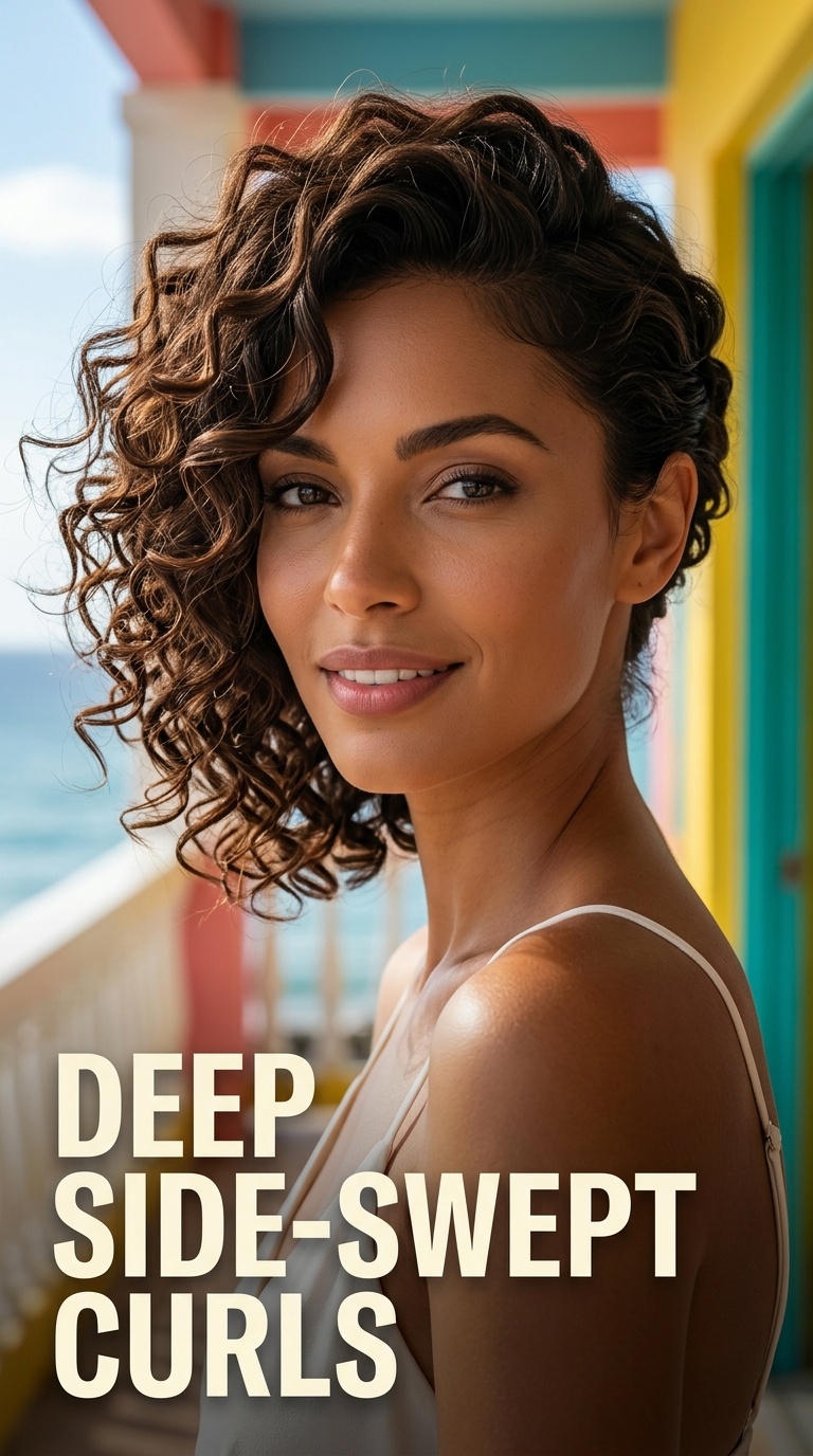 Deep Side-Swept Curls