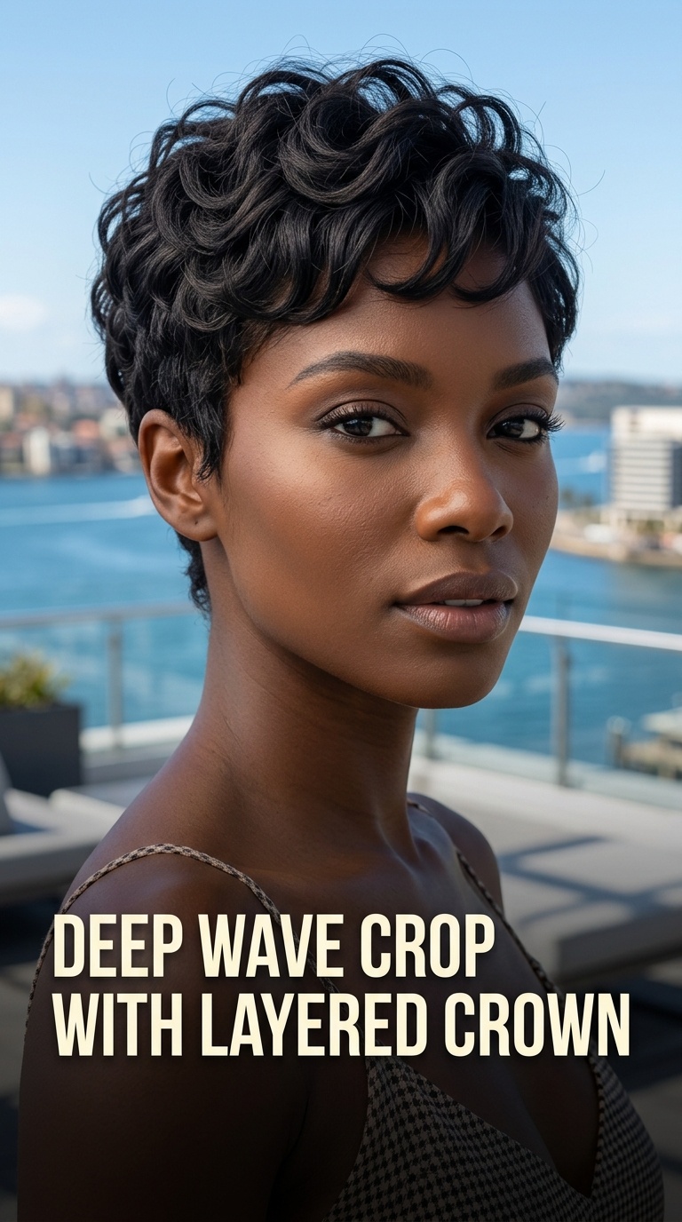 Deep Wave Crop with Layered Crown