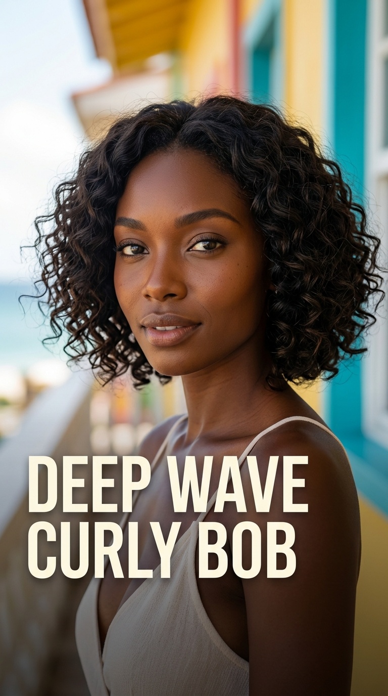 Deep Wave Curly Bob