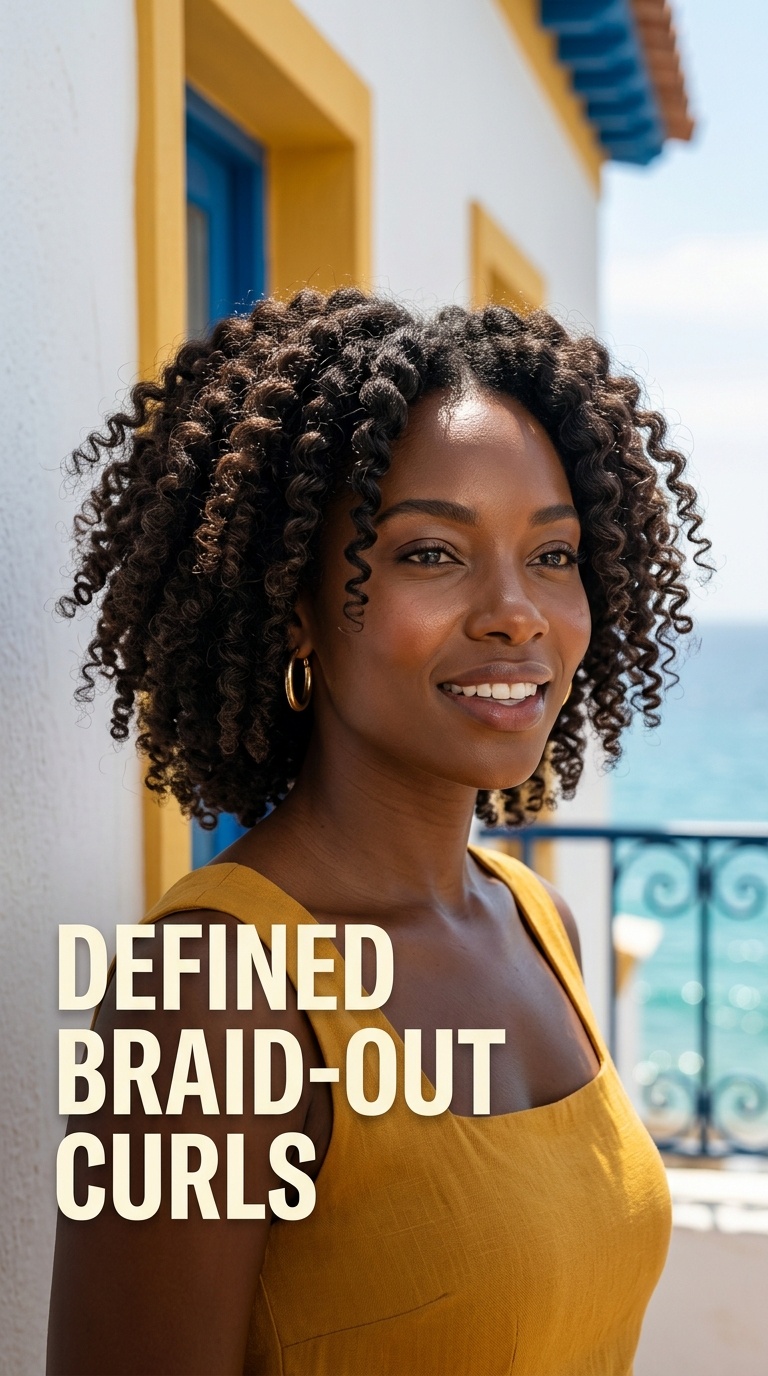 Defined Braid-Out Curls